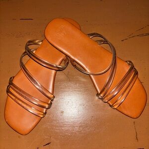 Clear strap sandals